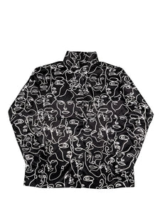 Abstract Faces Misses Blouse