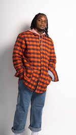 Quilted Buffalo Check Worker's Jacket